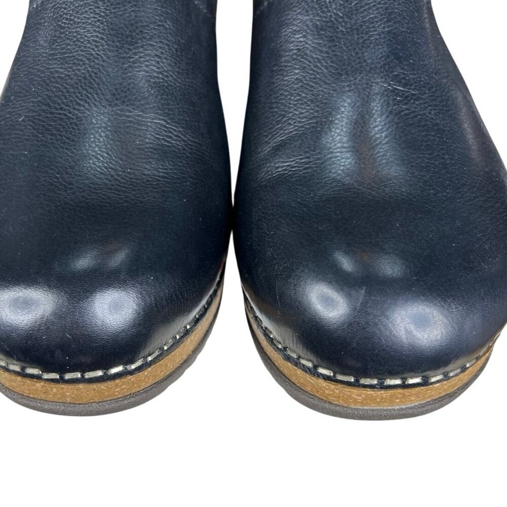 Dansko Women’s Mariela Black Leather Clog Size 38 US 7.5/8 - Picture 8 of 11